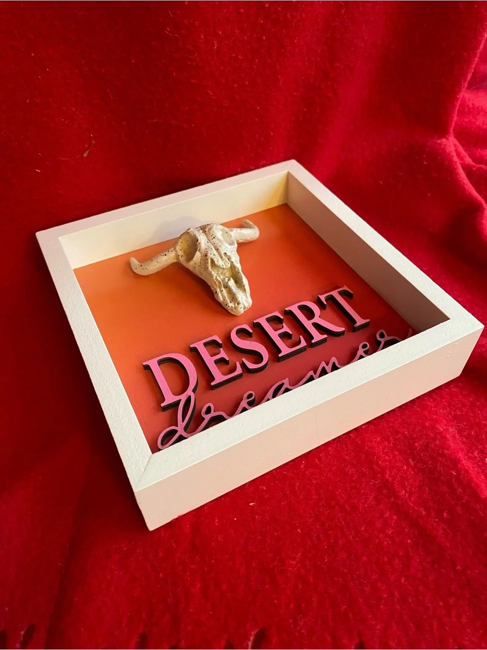 Desert Dreamer & One With The Sun Decorative Signs - Red/Orange Palette - Picture 6 of 7